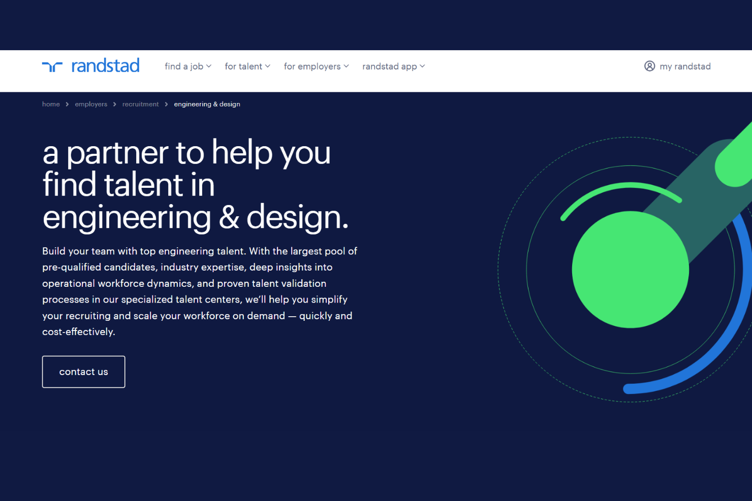 Randstad screenshot - 20 Meilleures Agences de Recrutement en Ingénierie de 2026