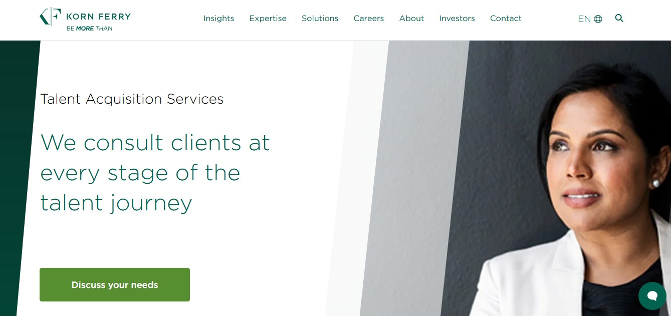 Korn Ferry screenshot - 13 Beste Personalvermittlungsagenturen im Test 2026