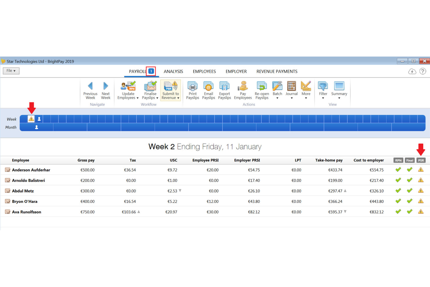 BrightPay screenshot - 18 Meilleurs Logiciels de Paie Autonomes de 2026 : Critiques