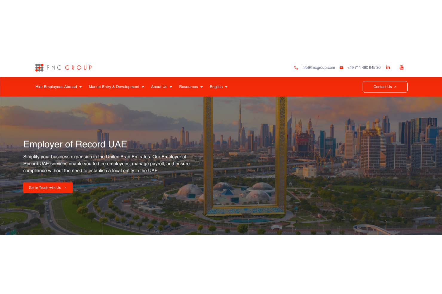 FMC Group screenshot - 10 meilleurs employeurs de référence aux Émirats arabes unis 2026