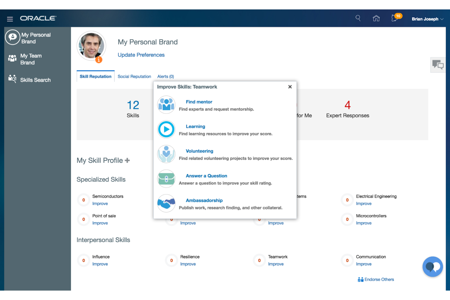 Oracle HCM Cloud screenshot - 22 Meilleures Alternatives à Workday en 2026