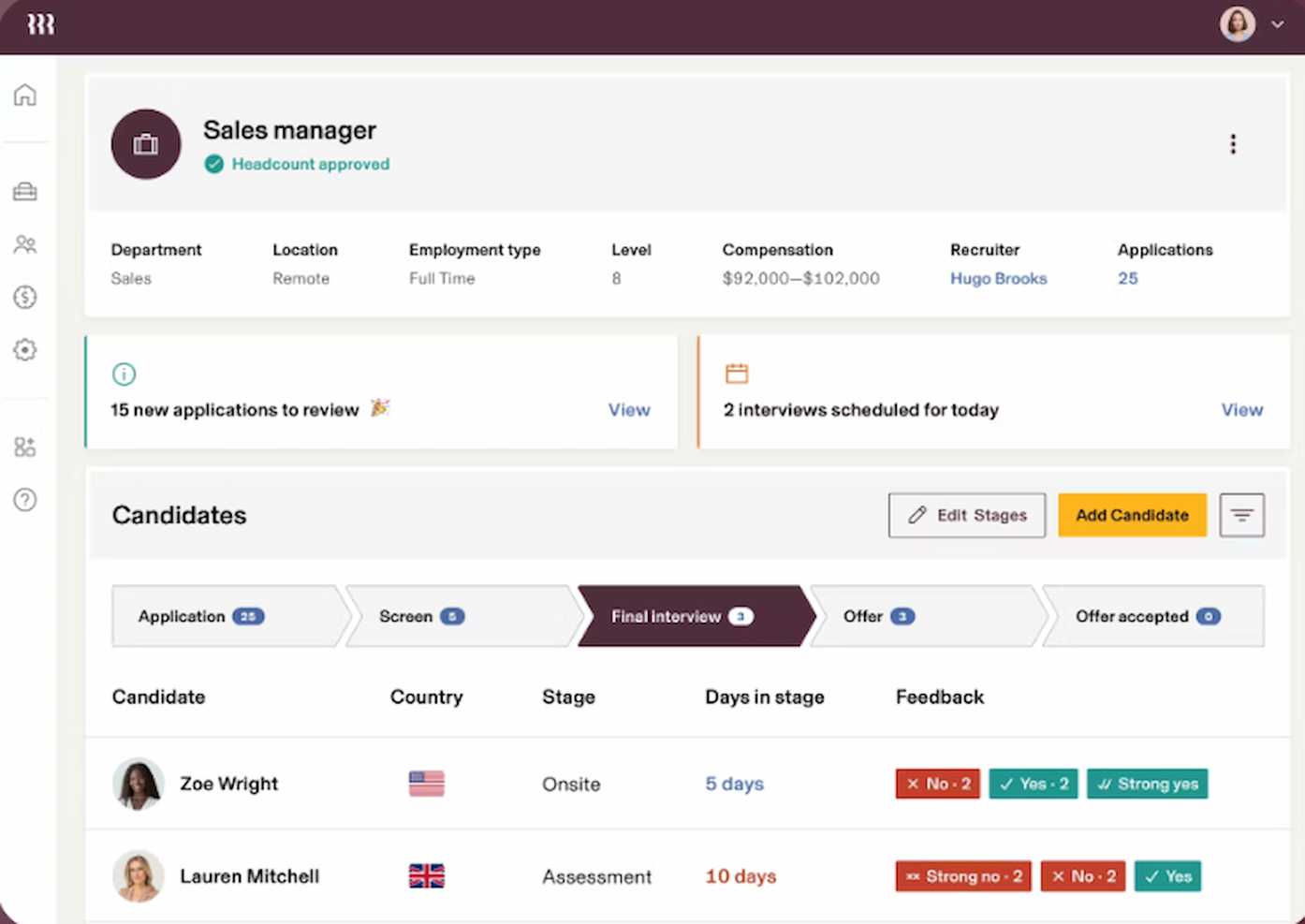 Rippling screenshot - 24 Meilleurs concurrents ADP de 2026