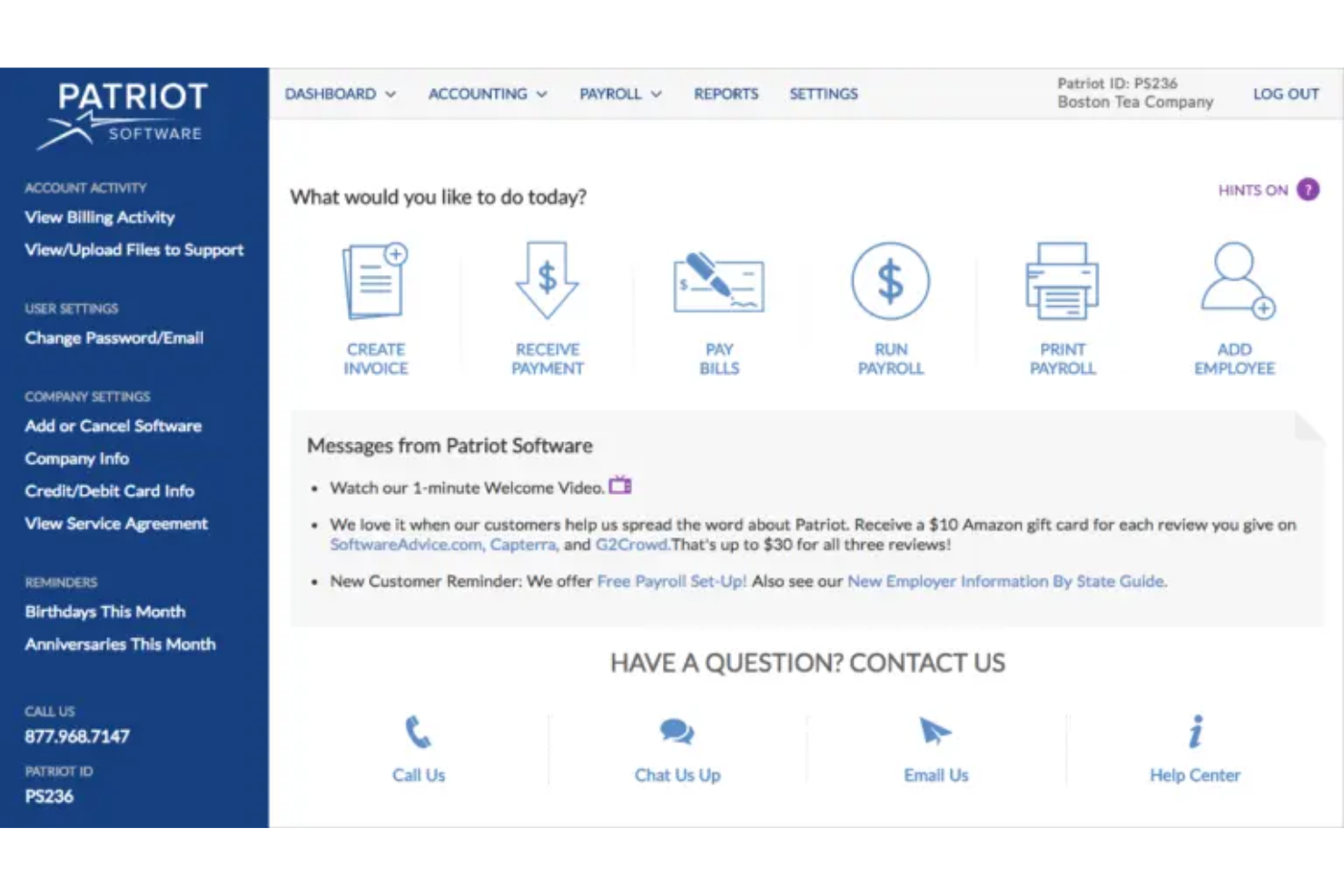 Patriot Payroll screenshot - 20 Meilleures Alternatives à Gusto en 2026