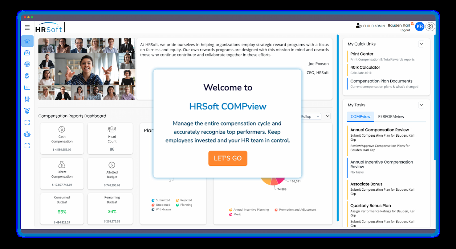HRSoft screenshot - 25 beste Gehaltsgerechtigkeits-Software 2026: Bewertet &amp; Verglichen