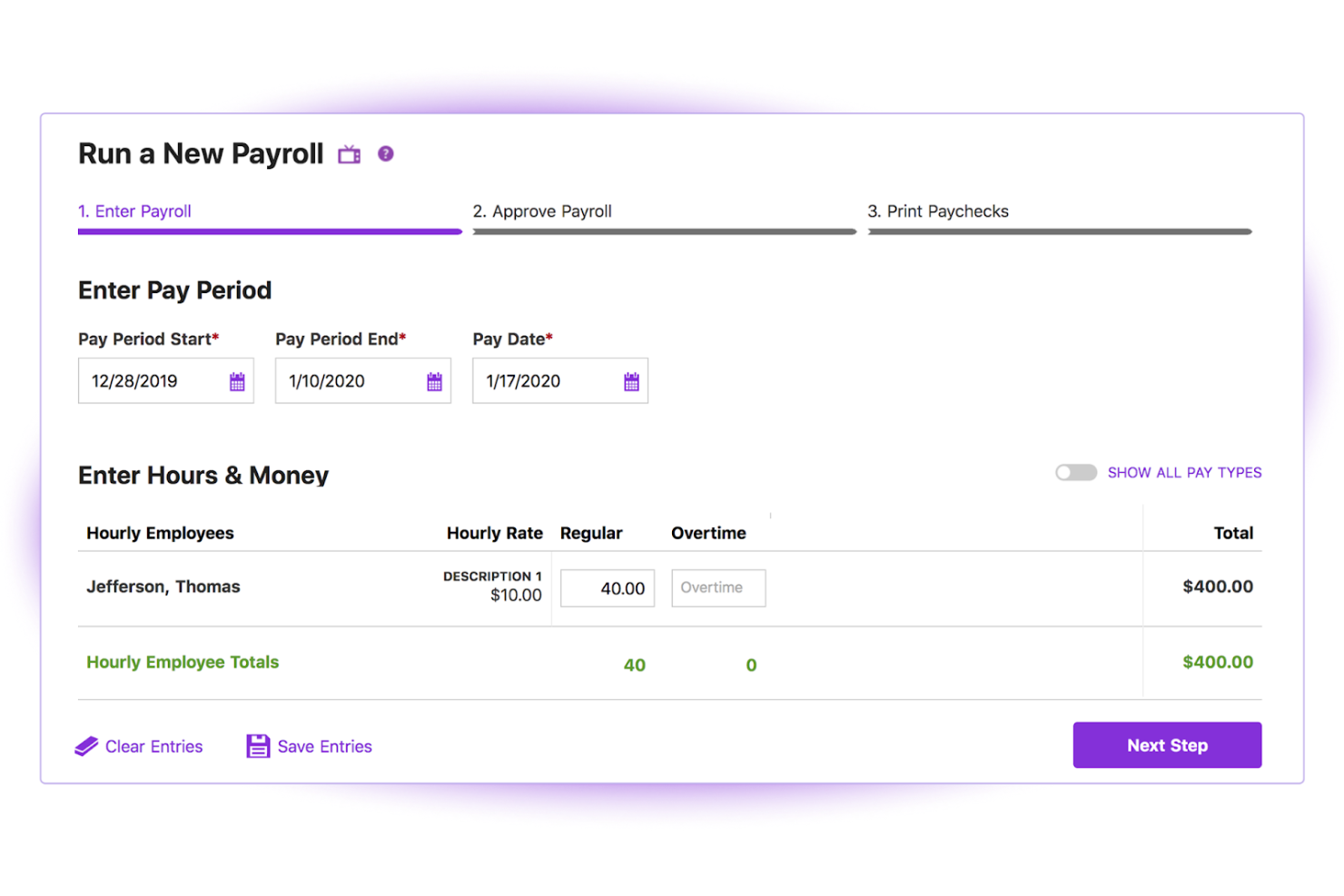 Patriot Payroll screenshot - 17 Meilleurs Logiciels de Paie pour Un Employé en 2026
