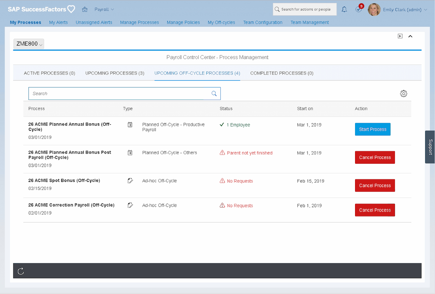 SAP SuccessFactors screenshot - 12 Meilleurs Logiciels de Paie d’Entreprise en 2026