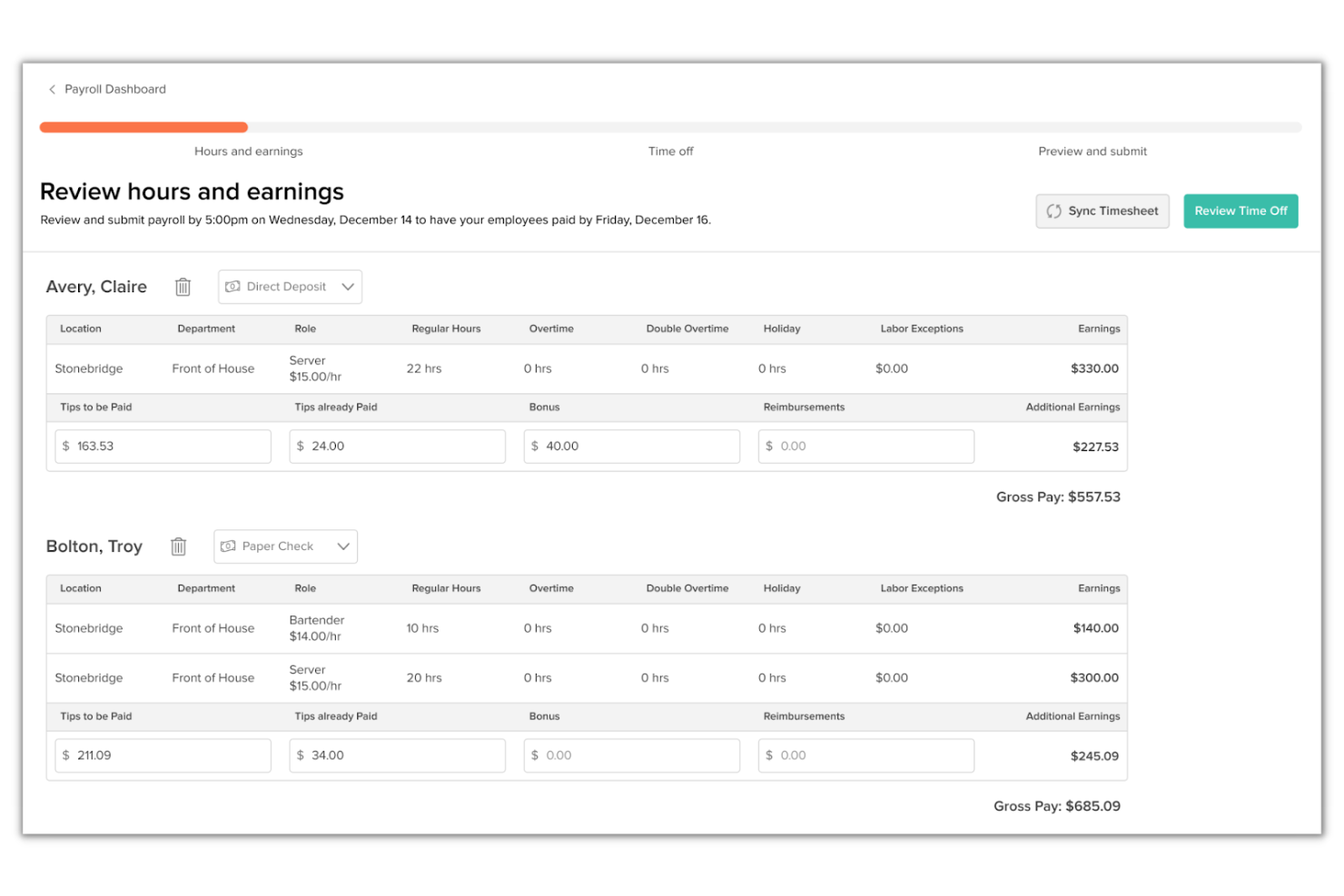 7shifts screenshot - 18 Meilleurs Logiciels de Paie pour Restaurants Passés en Revue en 2026