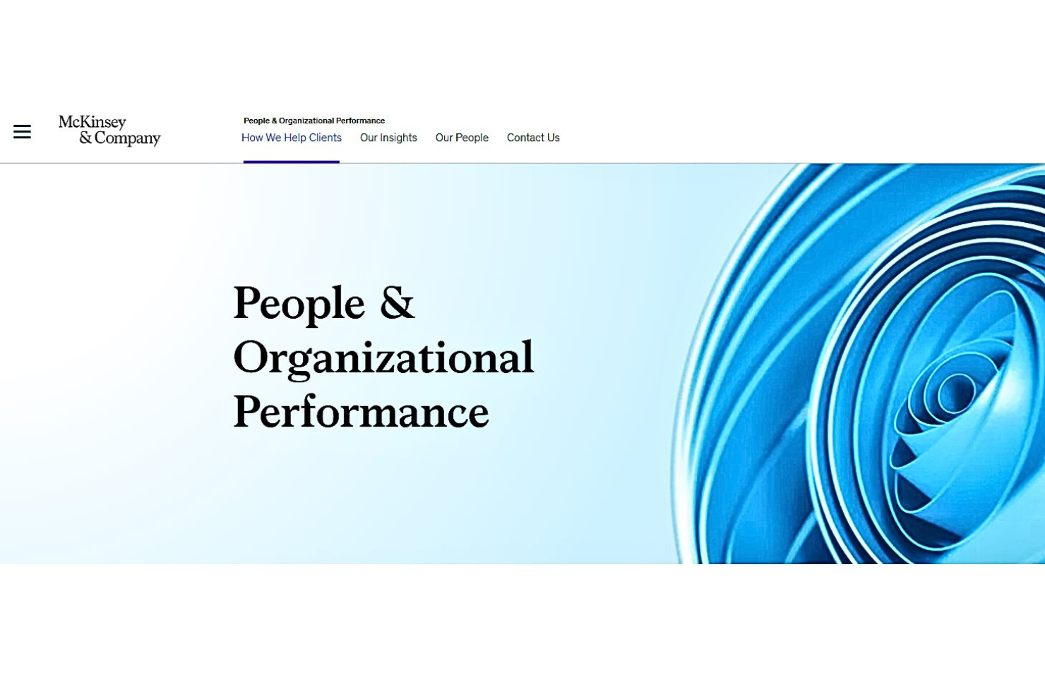 McKinsey &amp; Company screenshot - 20 meilleurs services de conseil RH pour votre entreprise en 2026