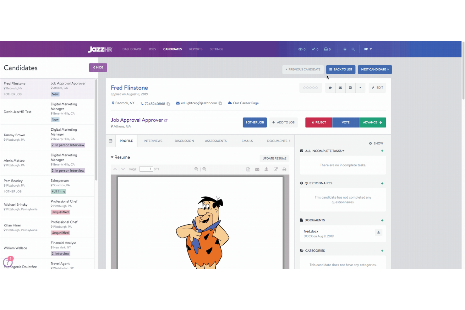 JazzHR screenshot - 30 Meilleurs Logiciels de Tri de CV pour Équipes RH en 2026