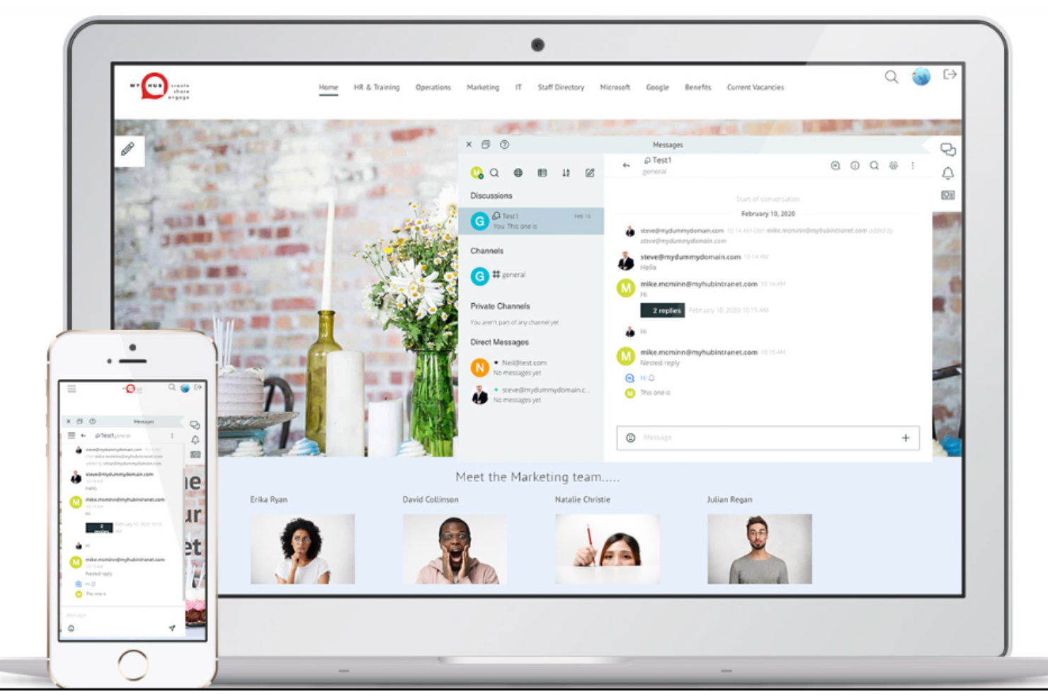 MyHub screenshot - 20 Meilleurs Logiciels et Applications de Communication de 2026