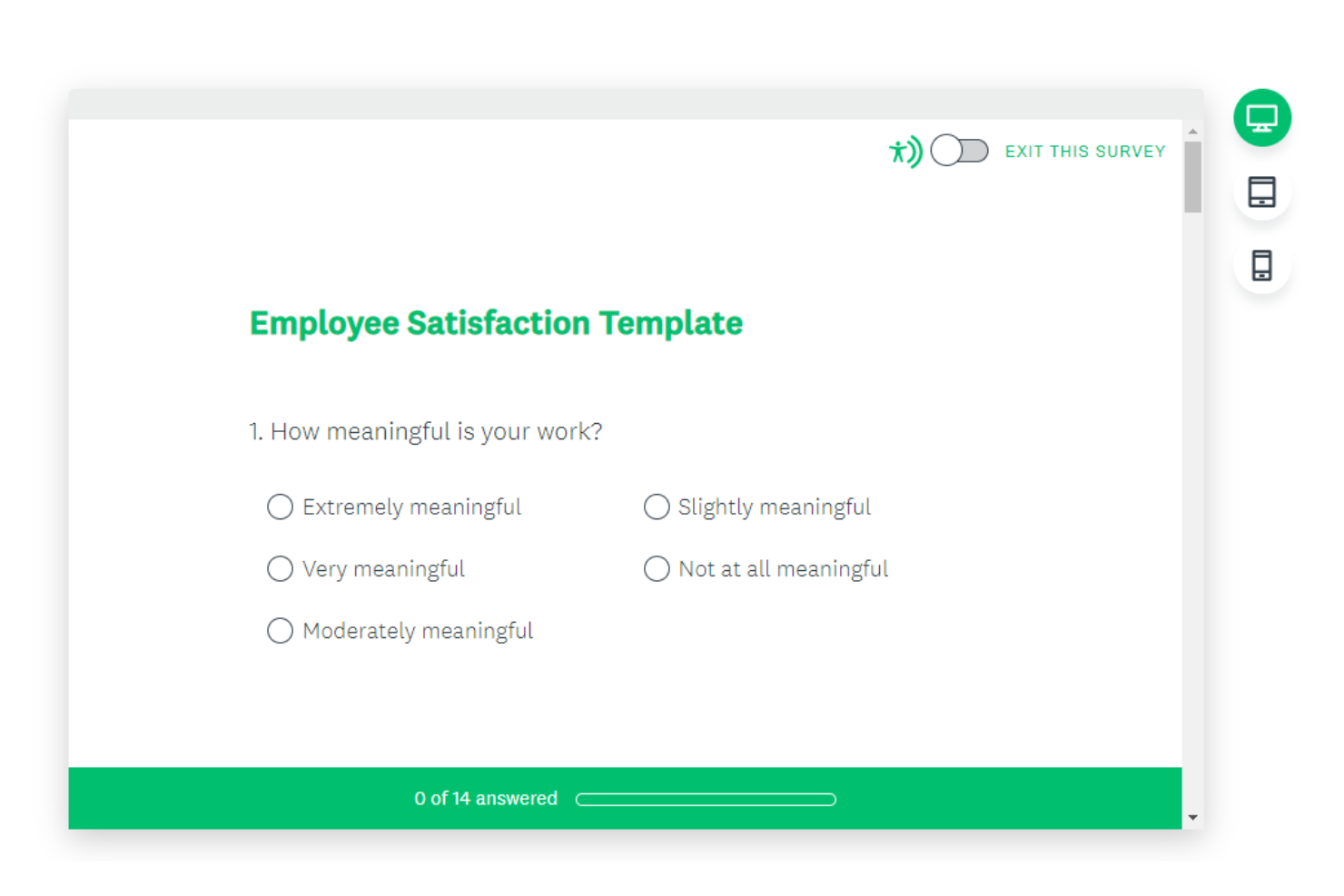 SurveyMonkey screenshot - 20 Meilleurs Logiciels de Feedback Employé de 2026