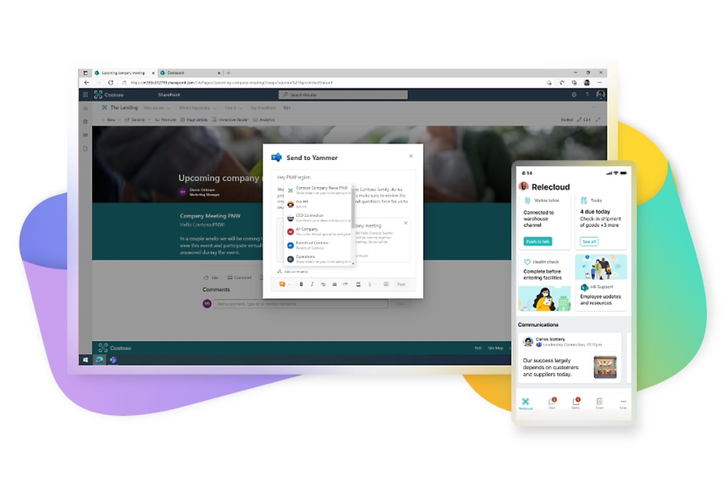 Microsoft Teams - Frontline Workforce screenshot - 20 Beste Kommunikationssoftware &amp; Apps 2026