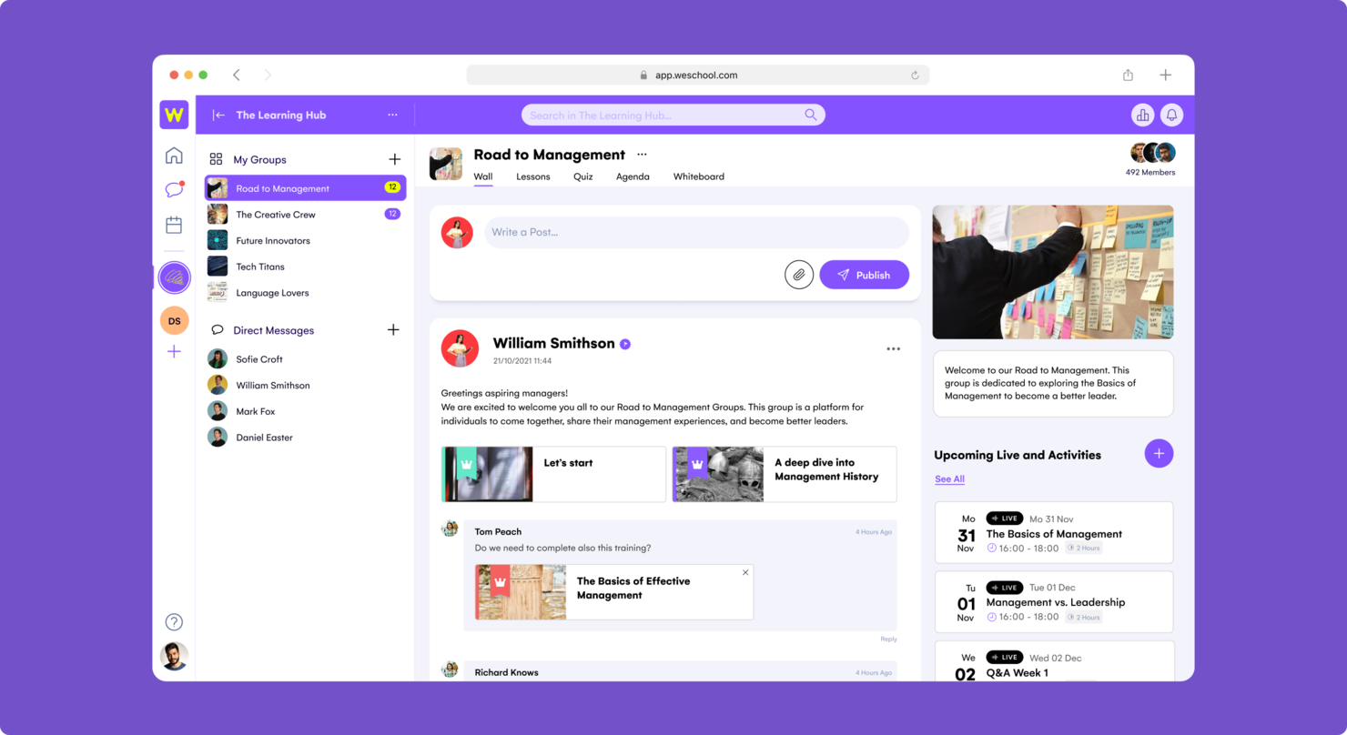 WeSchool screenshot - 10 Meilleures Entreprises &amp; Services de Conformité RH de 2026