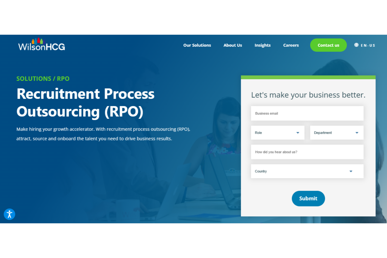 WilsonHCG screenshot - 19 meilleures entreprises d’externalisation du processus de recrutement pour 2026