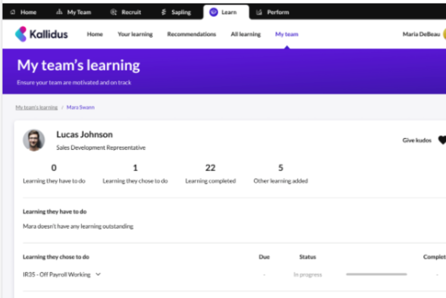 Kallidus Learn screenshot - Die 10 besten Enterprise-Lernmanagementsysteme 2026