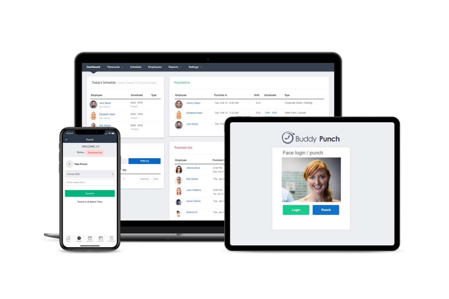 Buddy Punch screenshot - Die besten Softwarelösungen zur Überwachung von Remote-Mitarbeitern 2026: Im Test