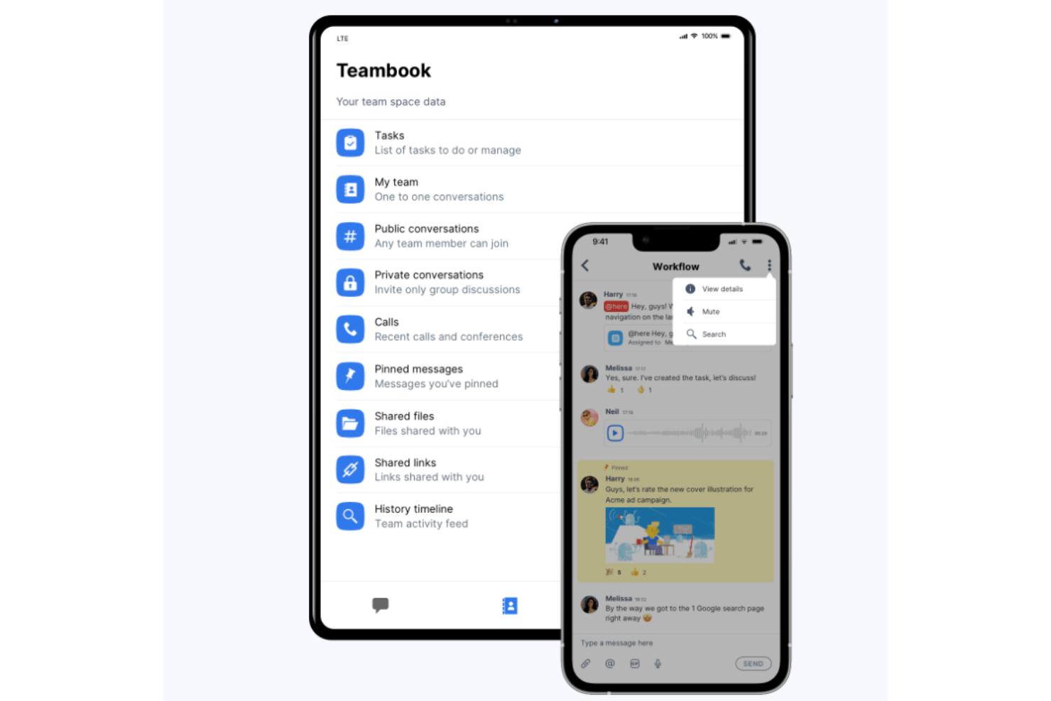 Chanty screenshot - 28 Beste Team-Kommunikations-Apps für Zusammenarbeit im Jahr 2026