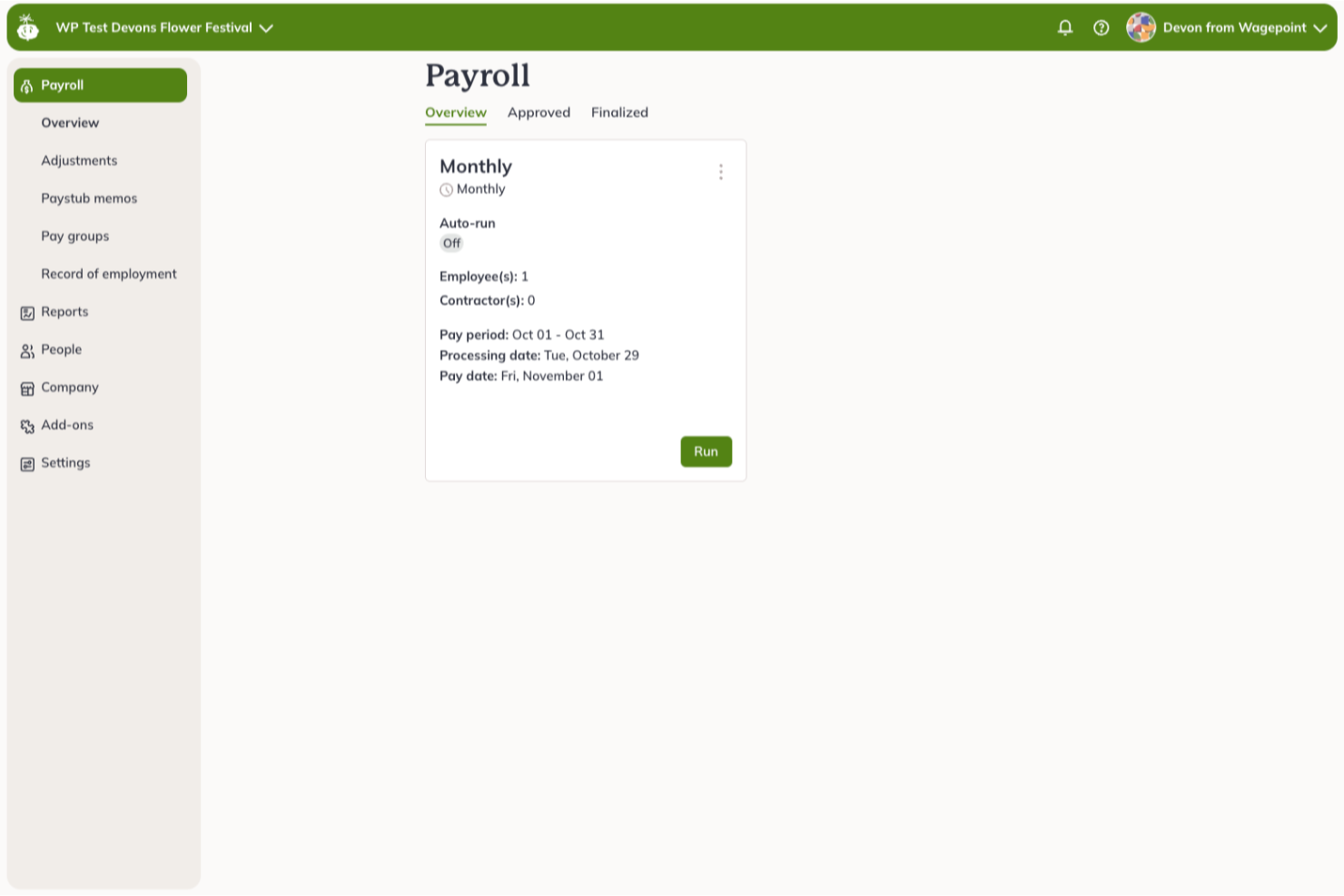 Wagepoint screenshot - Die 10 besten kanadischen Lohnabrechnungssoftwares im Test für 2026
