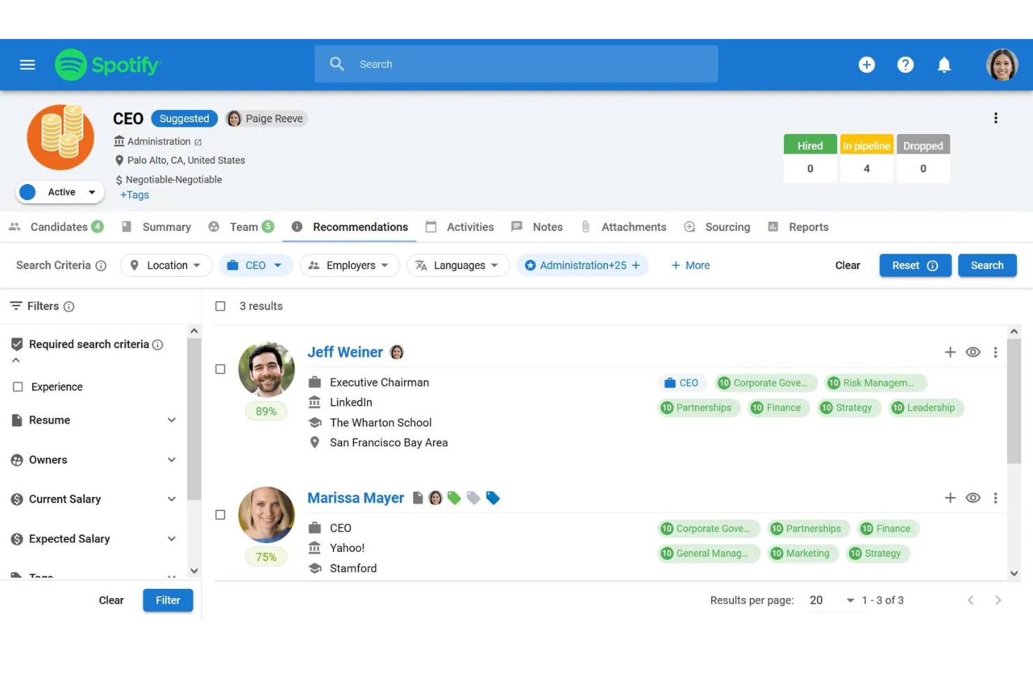 Manatal screenshot - 20 Beste Talentgewinnungs-Software im Test für 2026