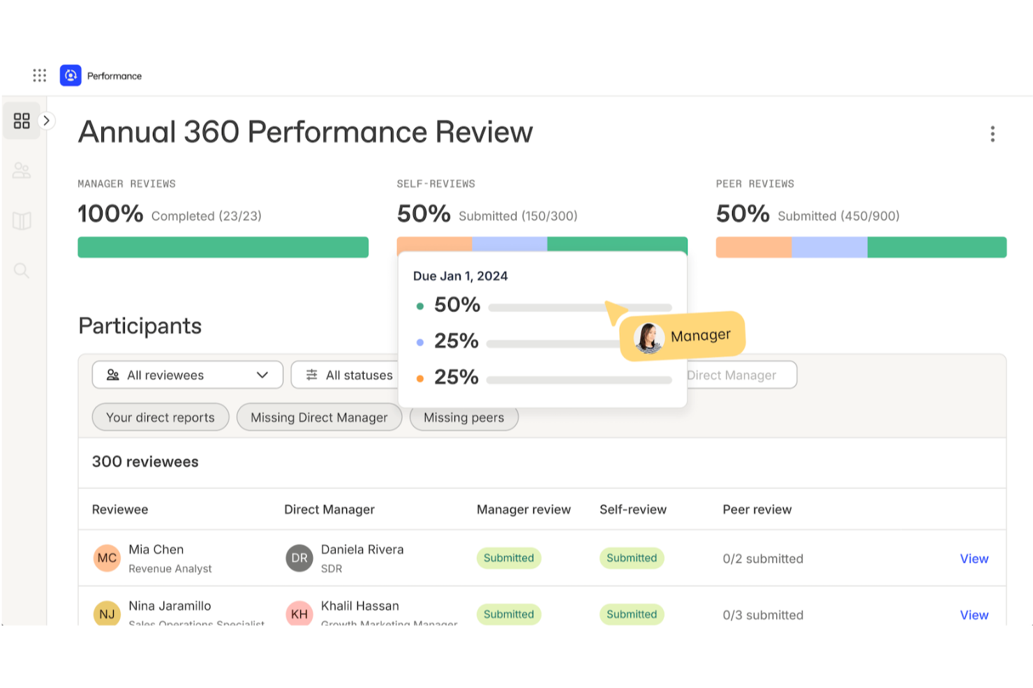 Workleap screenshot - Les 10 meilleurs logiciels de définition d’objectifs 2026 pour les équipes