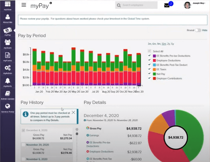 ADP GlobalView Payroll screenshot - 30 Meilleurs Fournisseurs Mondiaux de Services de Paie de 2026 : Comparés