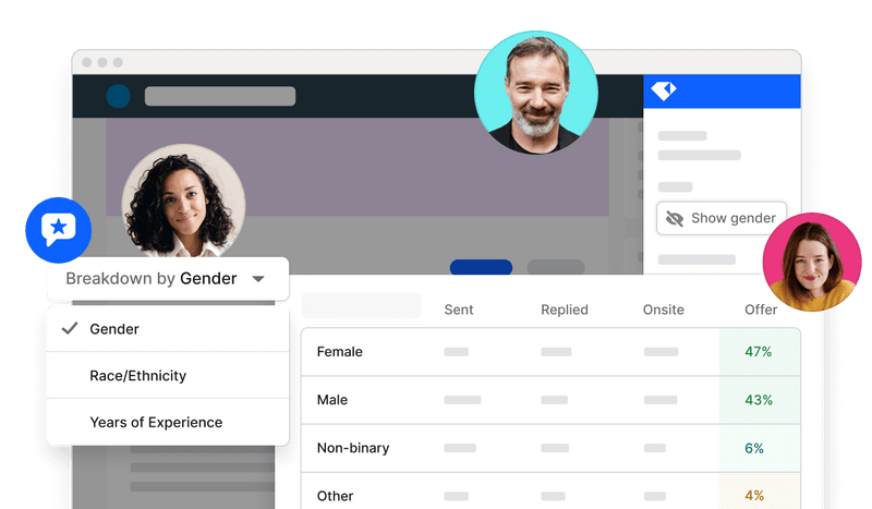 Gem screenshot - 10 meilleurs logiciels de recrutement pour la diversité pour la DEI en 2026