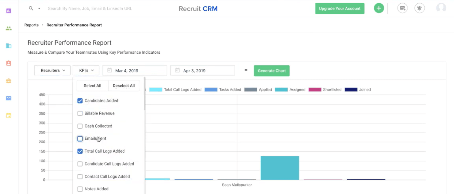 Recruit CRM screenshot - 38 Beste Recruiting-CRM-Software 2026 zur Talentbindung