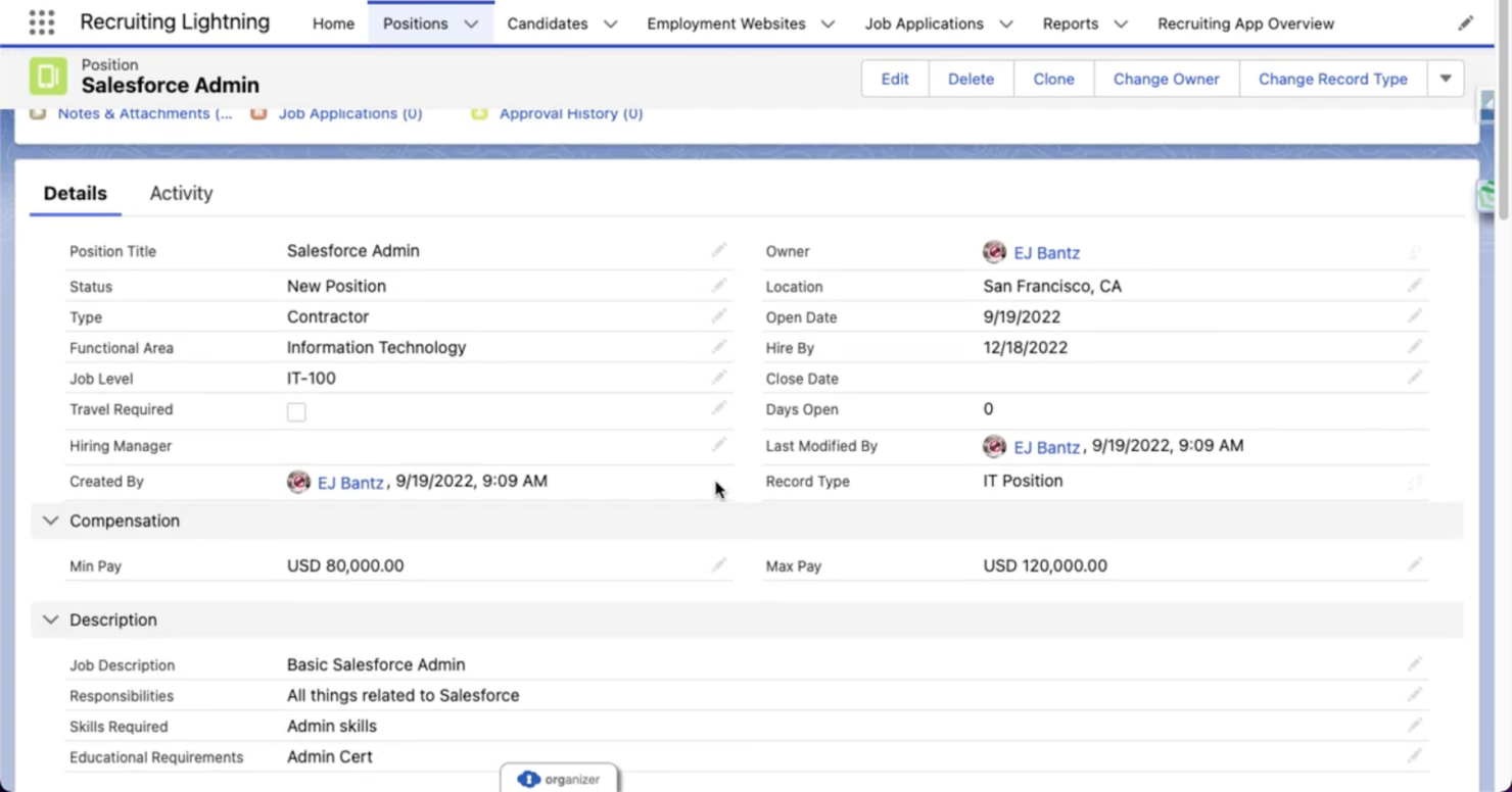 Salesforce CRM screenshot - 38 Meilleurs Logiciels CRM de Recrutement de 2026 pour Engager les Talents