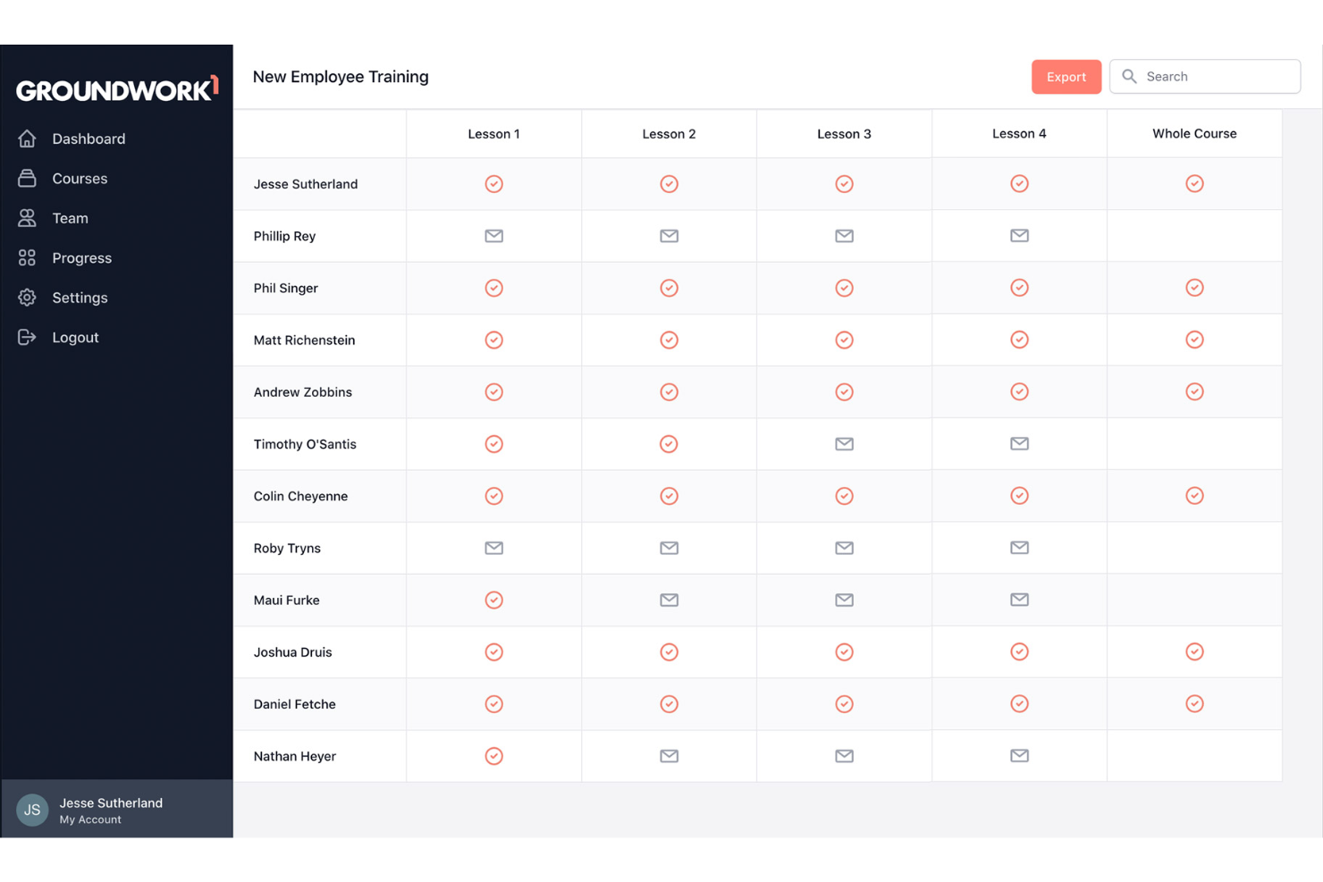 Groundwork1 screenshot - 20 meilleurs LMS pour la formation des petites entreprises en 2026