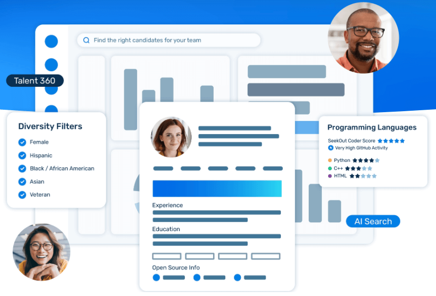 SeekOut screenshot - 20 Beste Software für Kandidatengewinnung im Jahr 2026