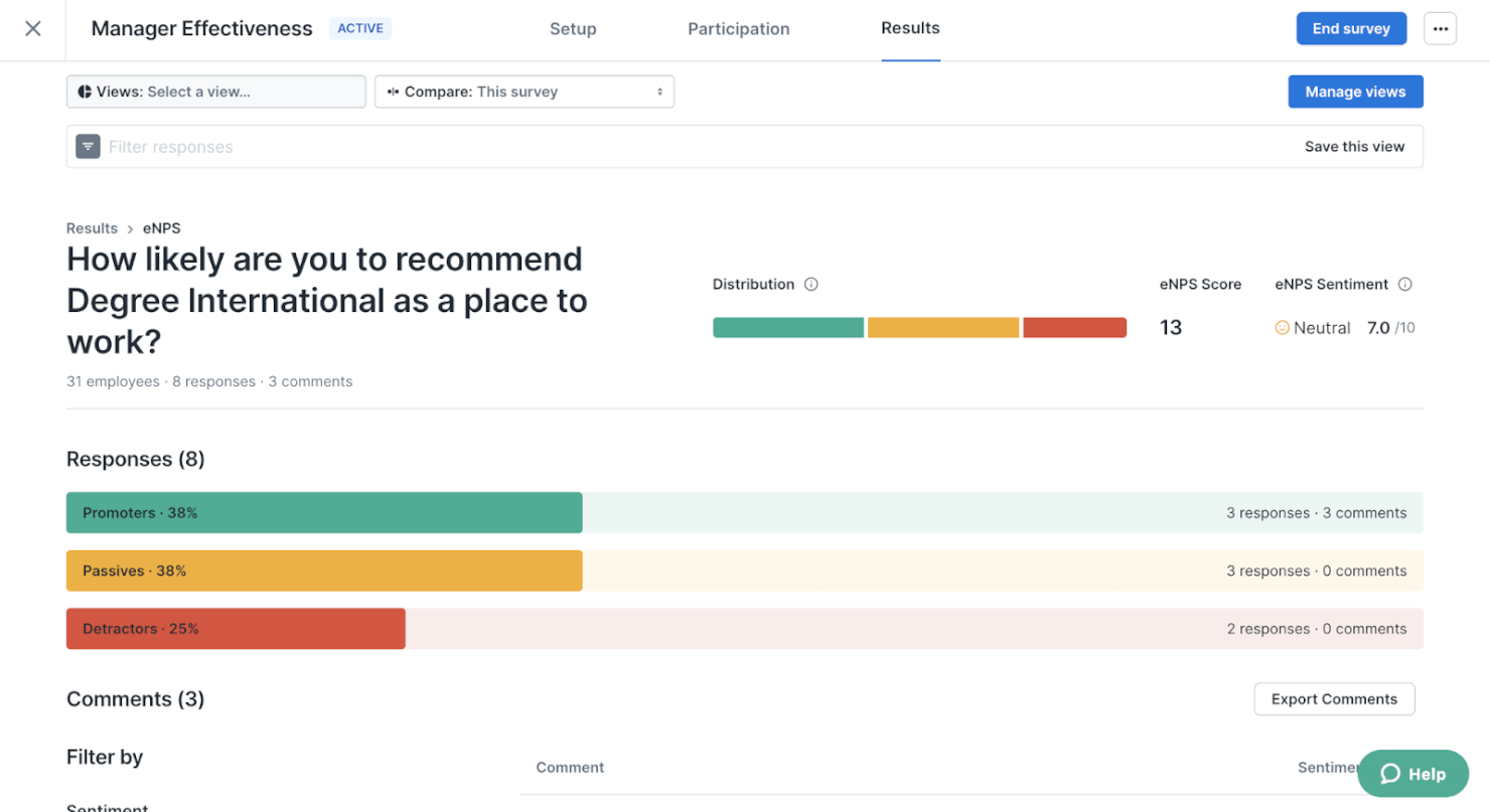 Lattice screenshot - 40 beste Mitarbeiterumfrage-Tools 2026 für Mitarbeiterfeedback