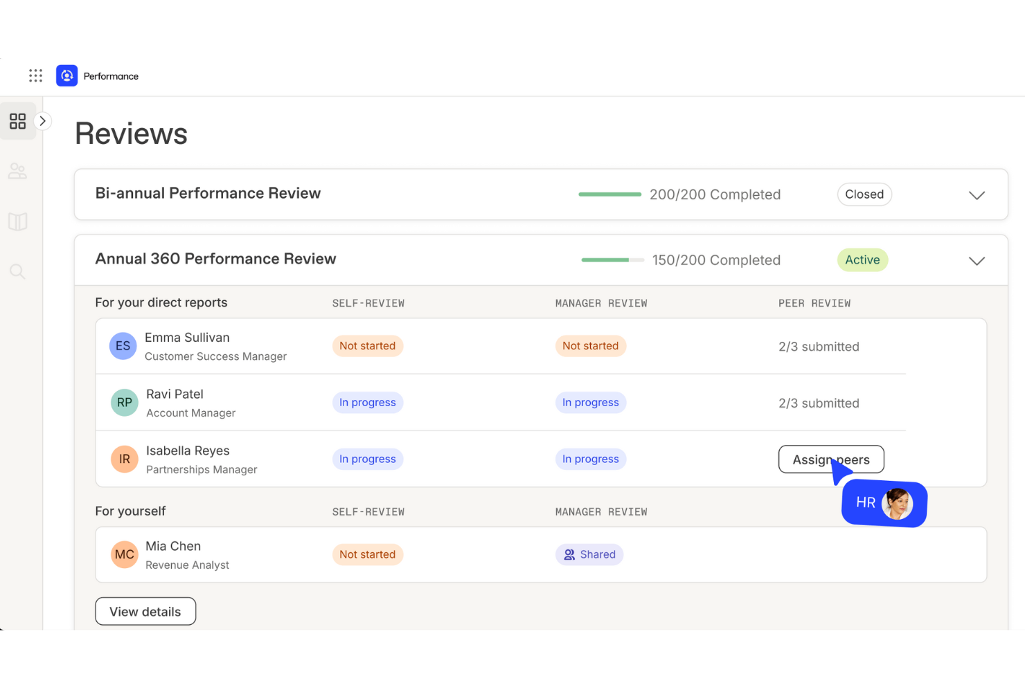 Workleap screenshot - 30 Beste Mitarbeiterevaluierungs-Software für Manager im Jahr 2026