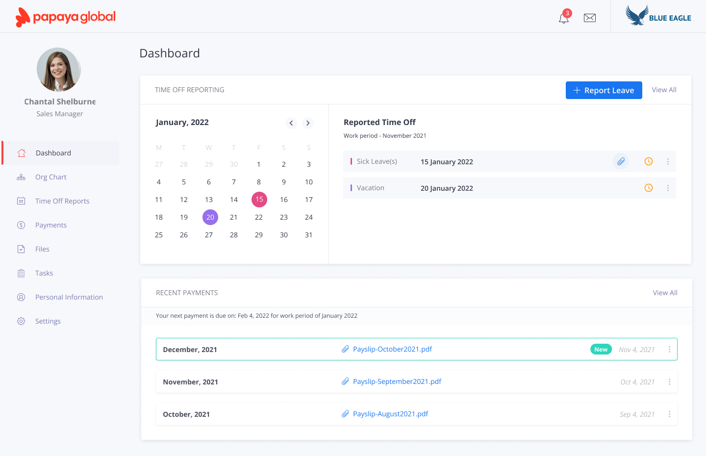 Papaya Global screenshot - 10 Meilleurs Services d’Employeur Officiel (EOR) en 2026 : Avis et Comparaison