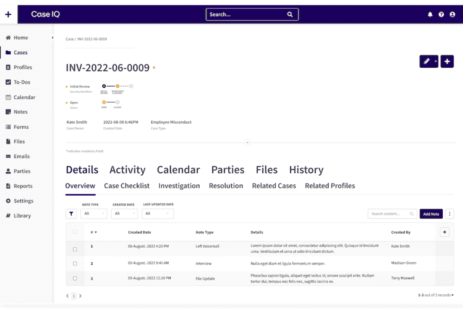Case IQ screenshot - 17 beste HR-Fallmanagement-Software: Überprüft im Jahr 2026