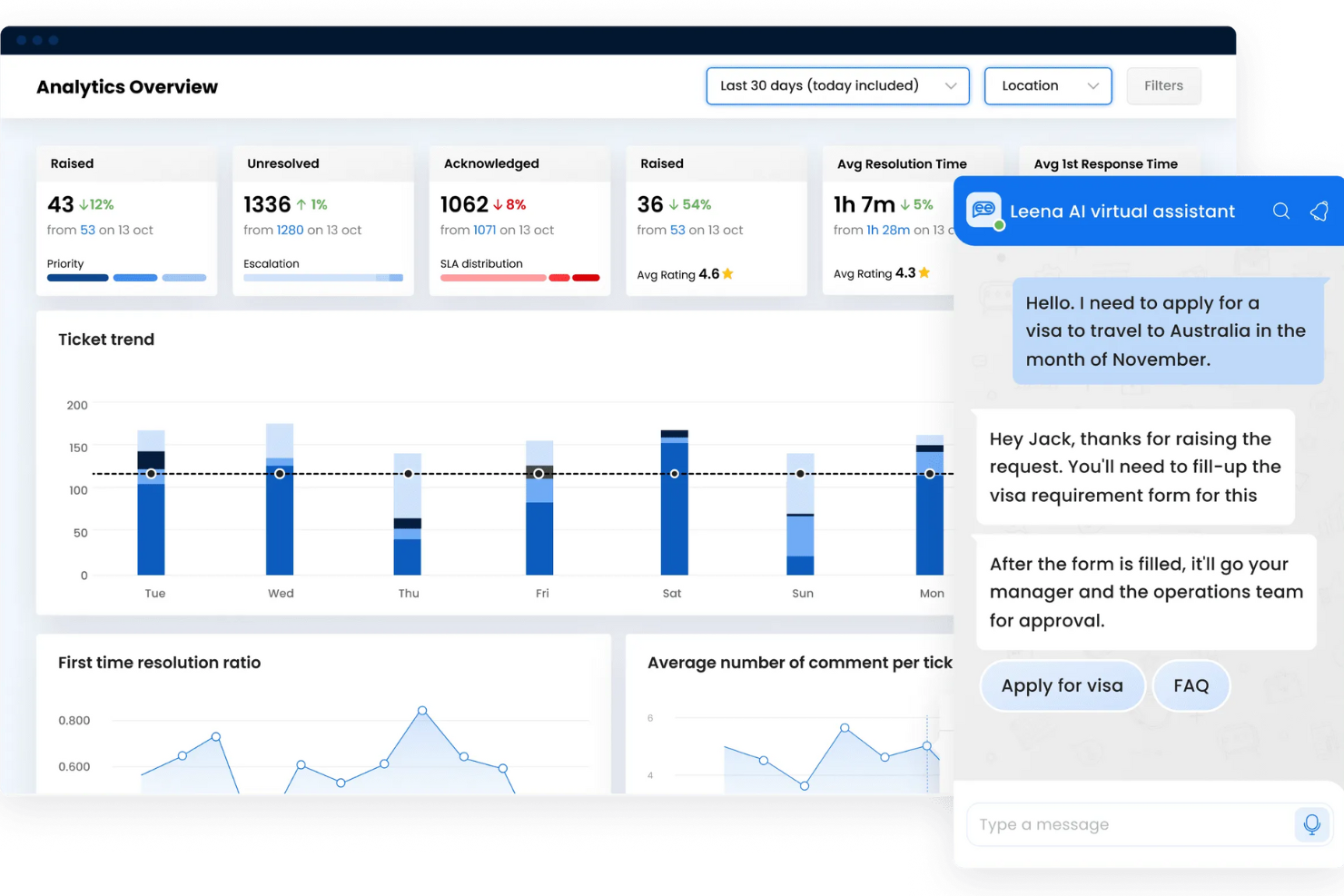 Leena AI screenshot - 17 meilleurs logiciels de gestion des dossiers RH : Revue en 2026