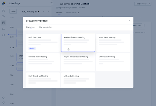 Fellow screenshot - Die 10 besten Meeting-Management-Softwares 2026
