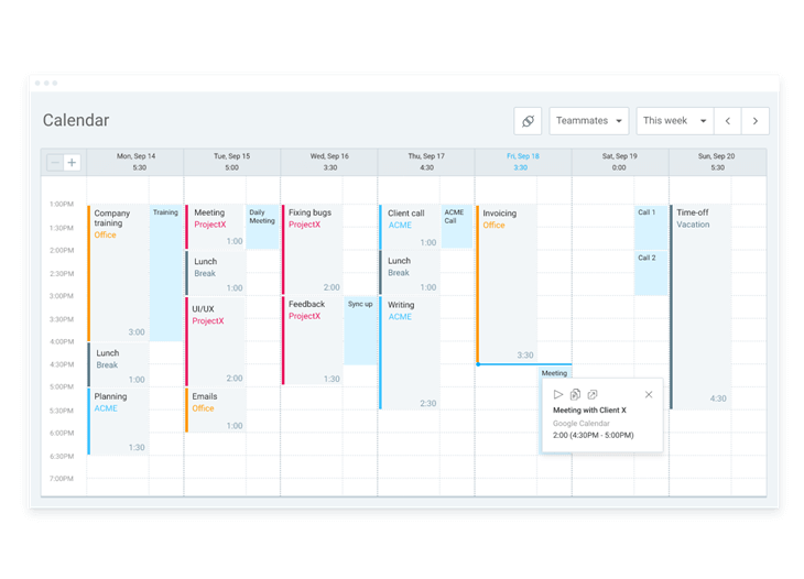 Clockify screenshot - 23 Meilleurs Logiciels de Surveillance des Employés de 2026 : Comparatif