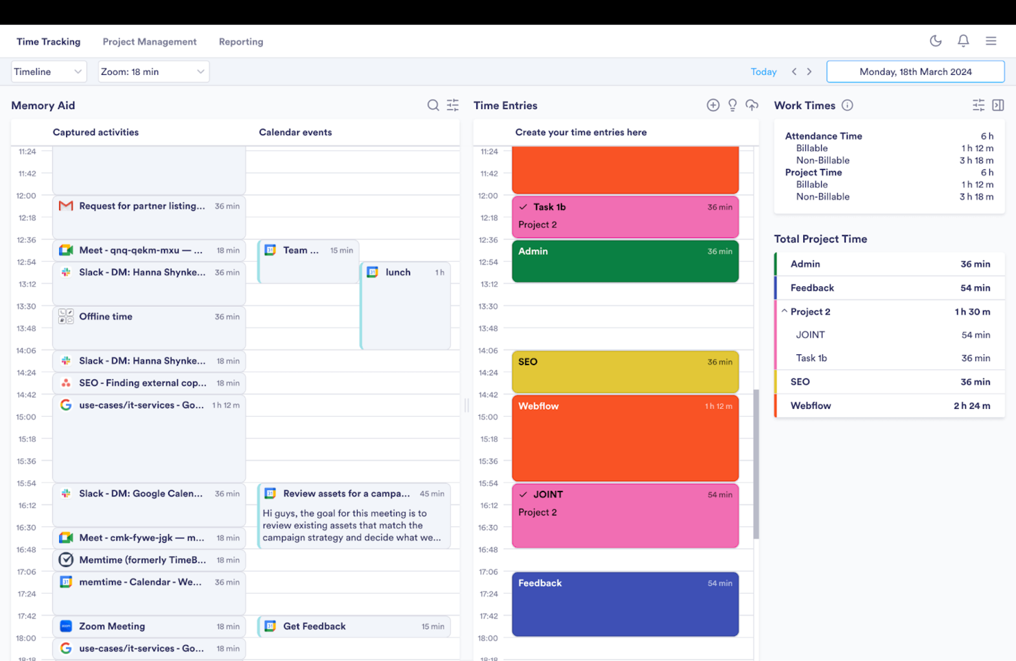 Memtime screenshot - 23 Meilleurs Logiciels de Surveillance des Employés de 2026 : Comparatif