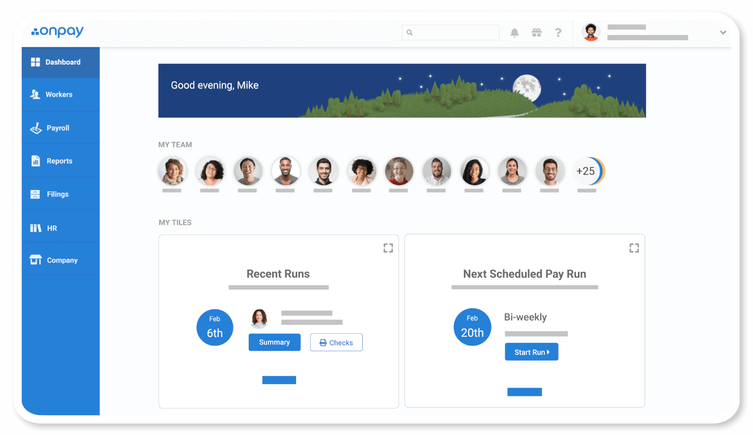 OnPay screenshot - Les 31 meilleurs logiciels RH pour la paie pour simplifier le travail en 2026