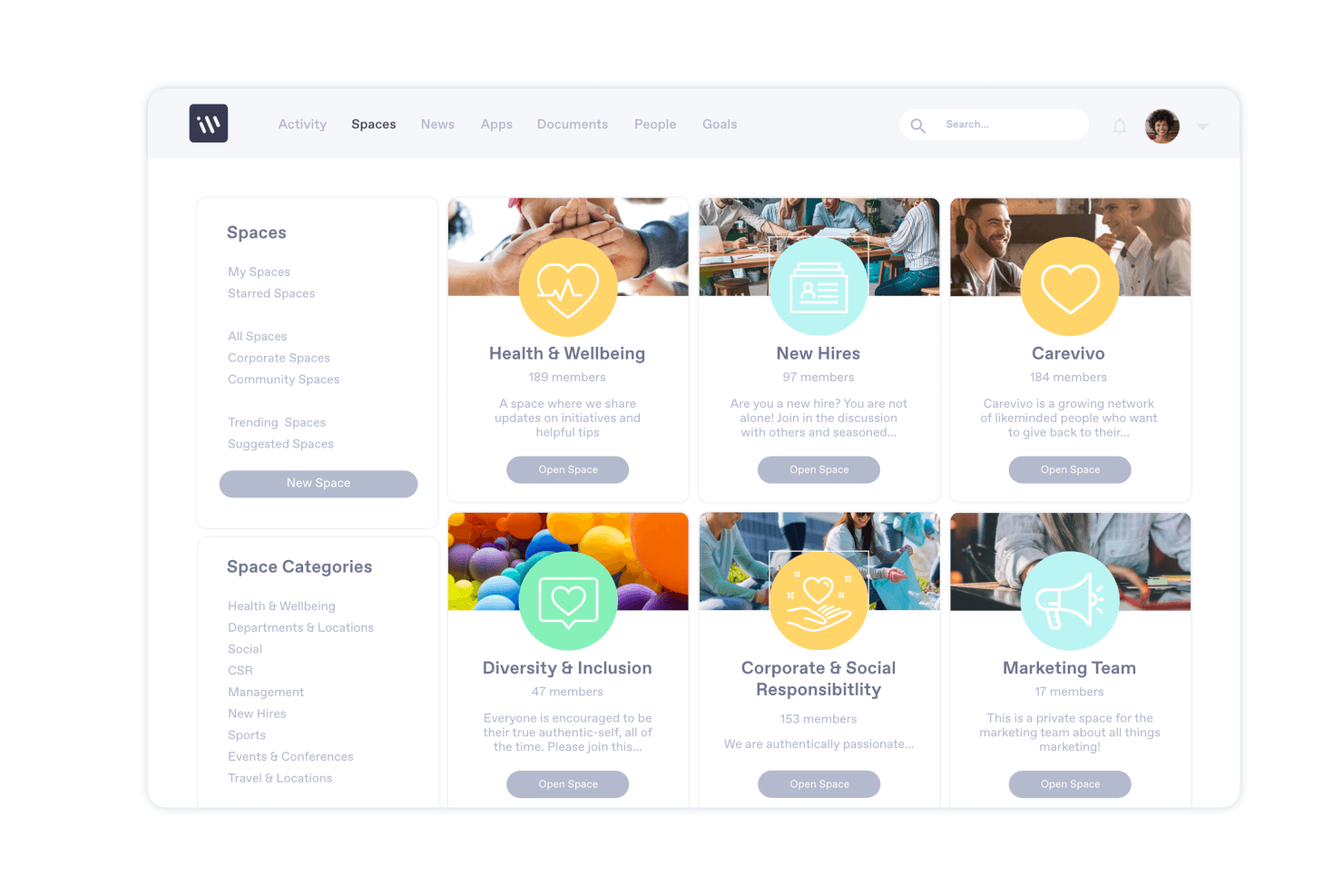 Workvivo screenshot - 20 beste Mitarbeitenden-Kommunikationssoftware für 2026