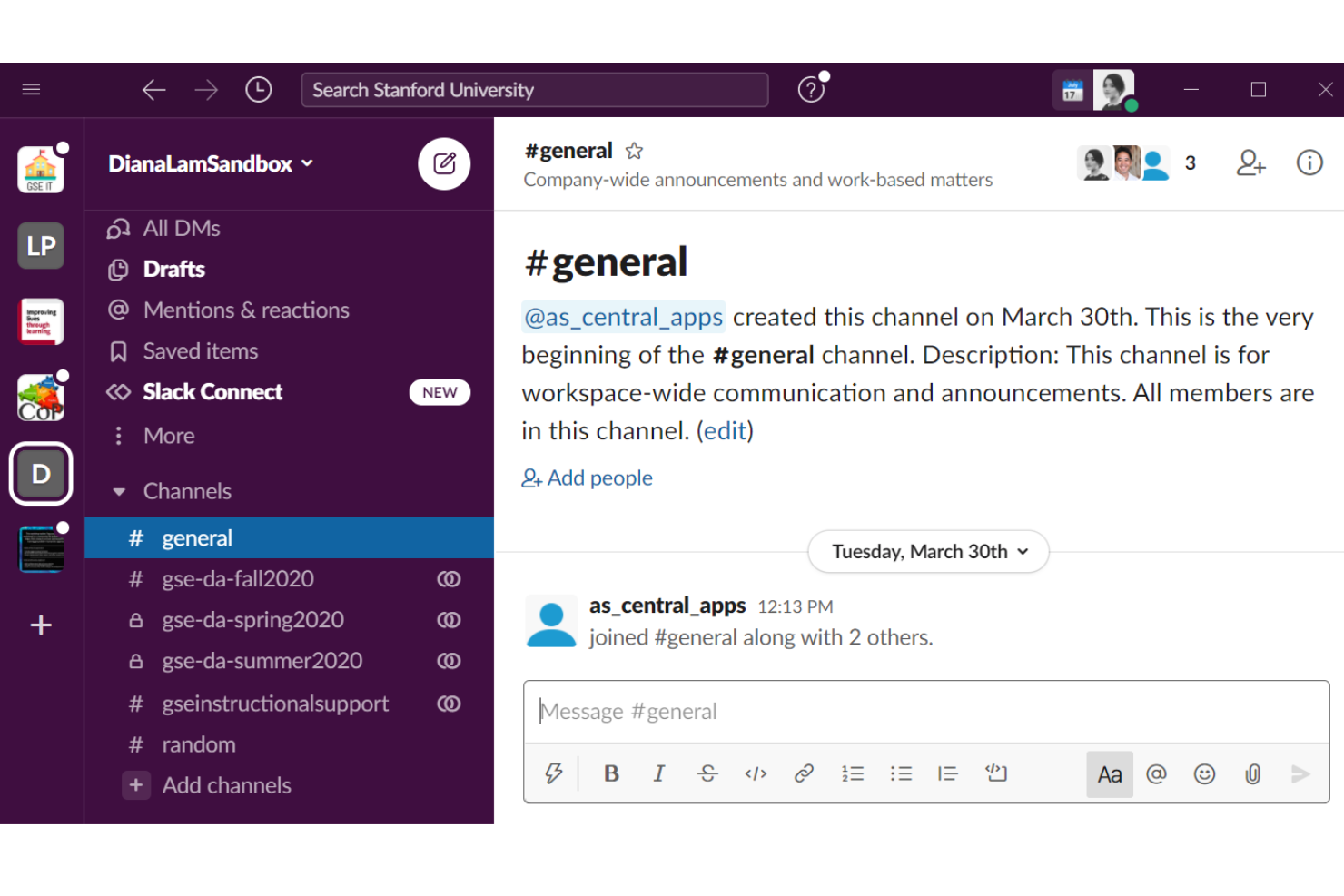 Slack screenshot - Les 10 Meilleurs Logiciels de Communication Interne pour les Employés en 2026