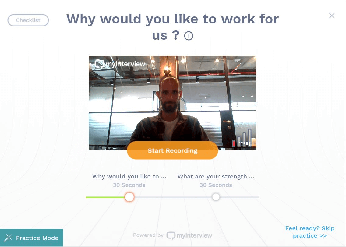 myInterview screenshot - 30 Beste Video-Interview-Software im Test für 2026