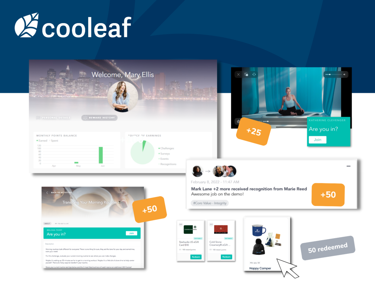 Cooleaf (ITA Group) screenshot - 40 Meilleurs Logiciels d’Engagement des Employés pour 2026