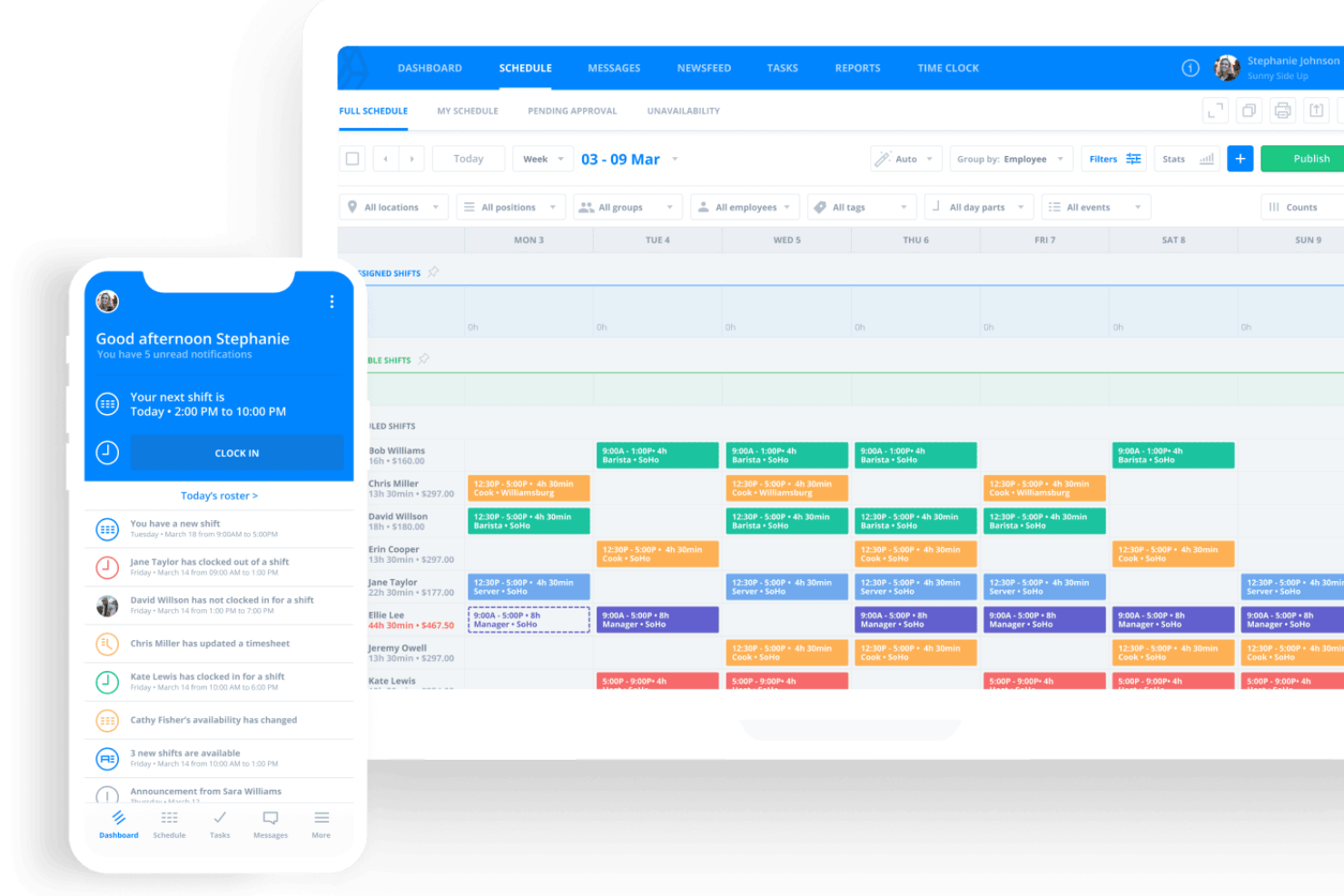 Sling screenshot - Die 10 besten kostenlosen Mitarbeitereinsatzplanungs-Softwares 2026