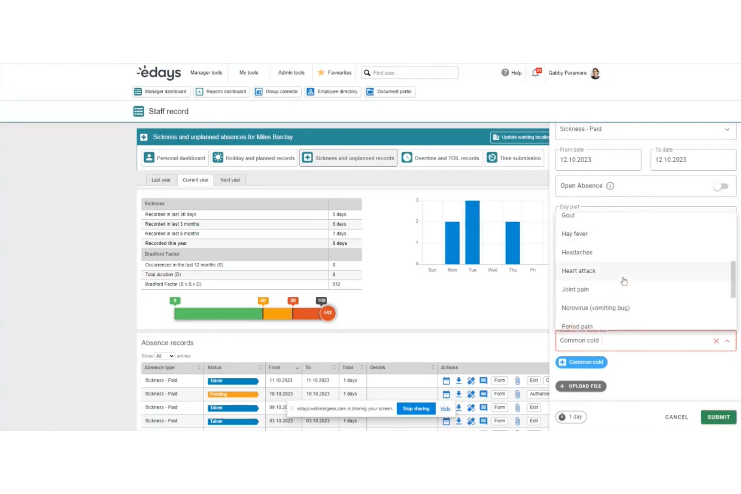 edays screenshot - 40 Beste Workforce-Management-Software 2026: Bewertet