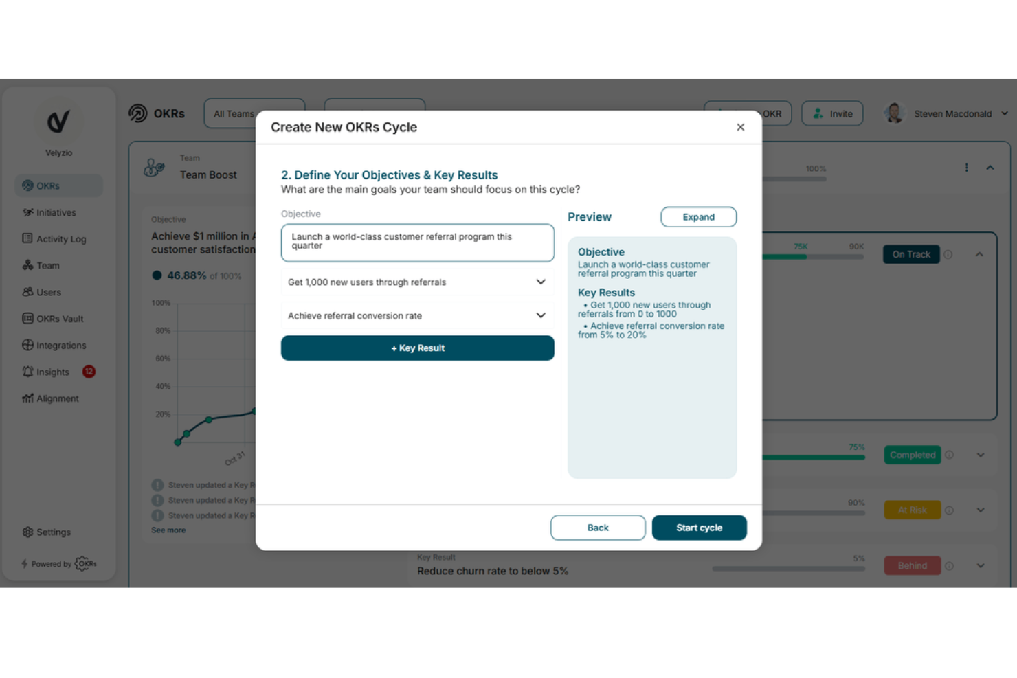 OKRs Tool screenshot - 40 Beste OKR-Software 2026: Bewertet &amp; Verglichen