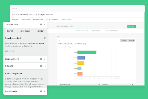 SurveyMonkey screenshot - Die 10 besten anonymen Mitarbeiter-Feedback-Tools 2026