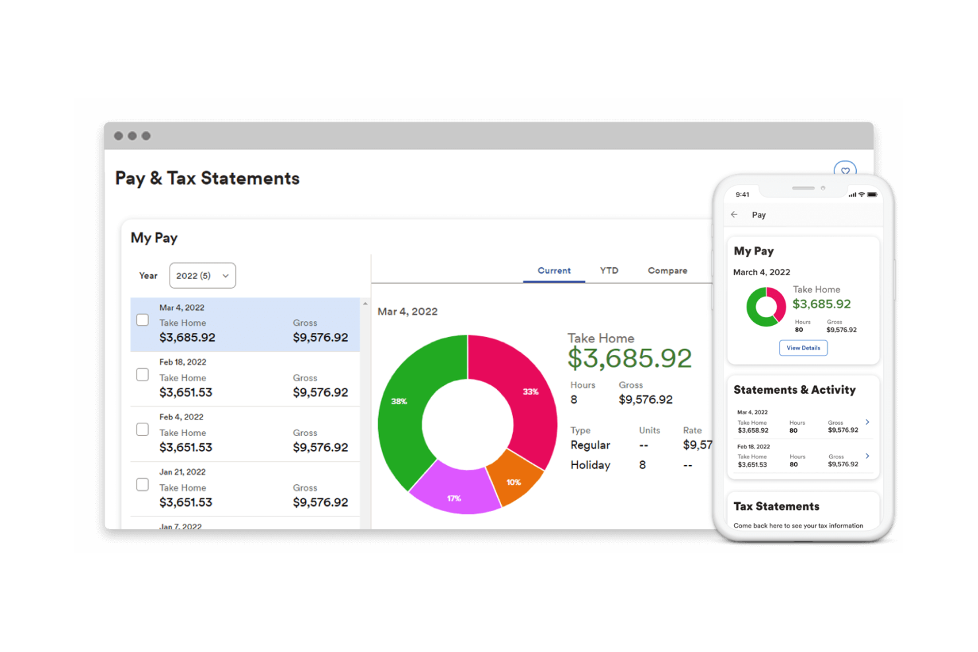 ADP screenshot - 17 Meilleurs Logiciels de Paie Simples Passés en Revue en 2026