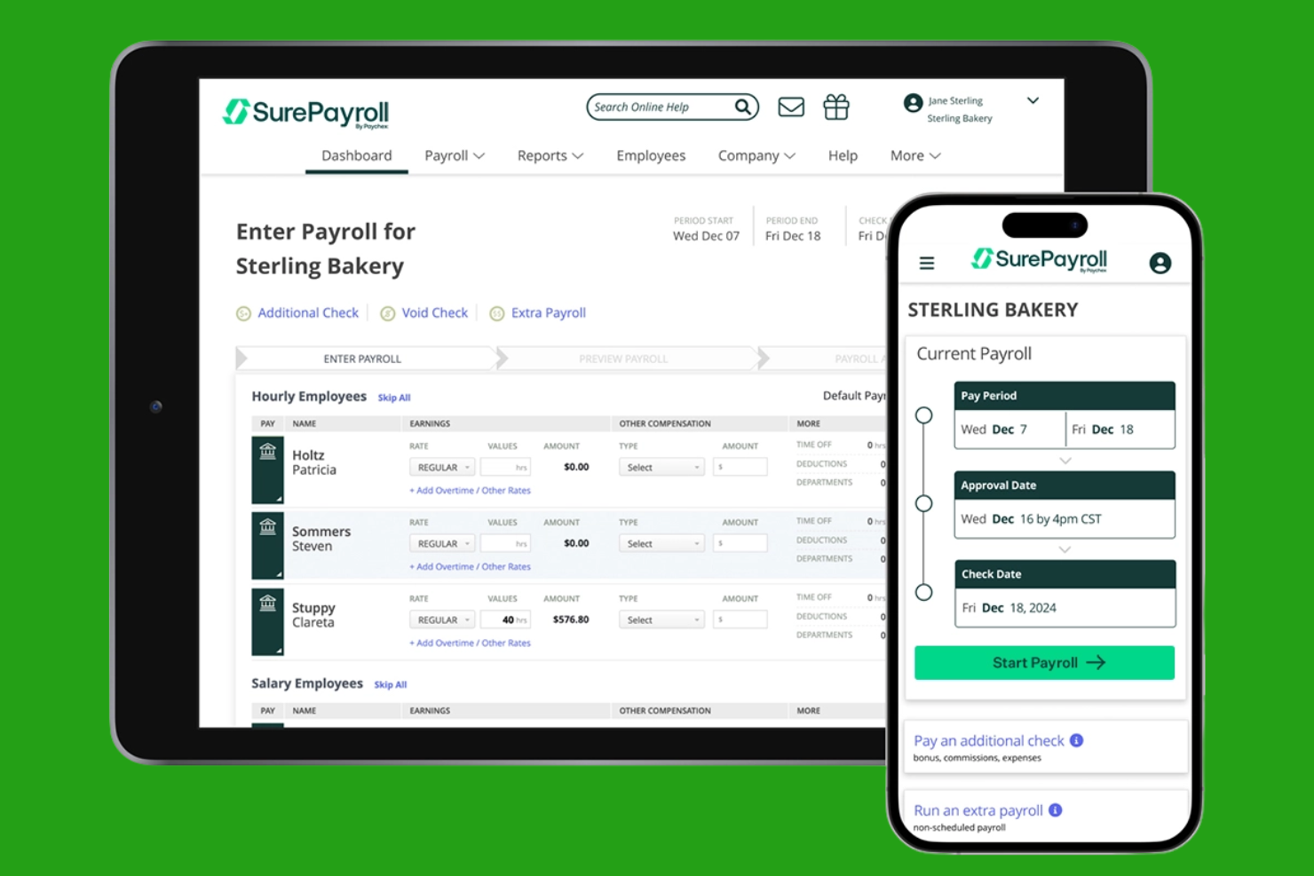 SurePayroll screenshot - 20 Meilleures Applications de Paie Passées en Revue en 2026