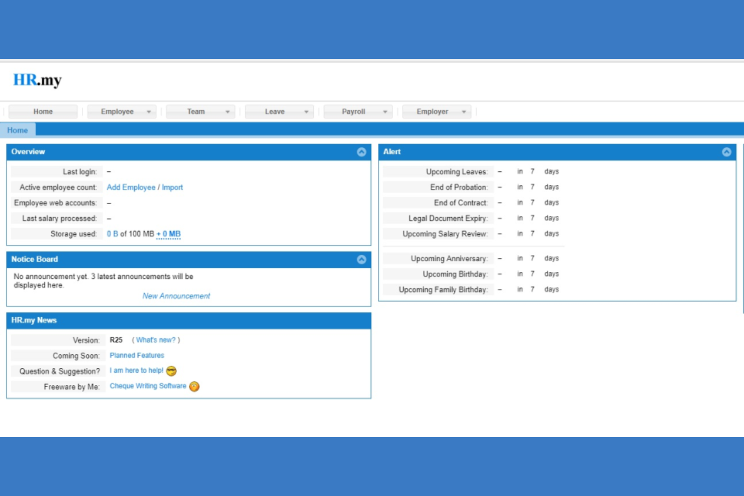 HR.my screenshot - 20 Meilleures Applications de Paie Passées en Revue en 2026